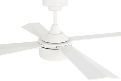 ##Antique Hardware## 42" Theo,White Finish, White Blades, Light Kit Inlcuded (Optional)