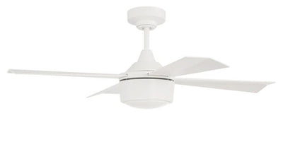 ##Antique Hardware## 42" Theo,White Finish, White Blades, Light Kit Inlcuded (Optional)