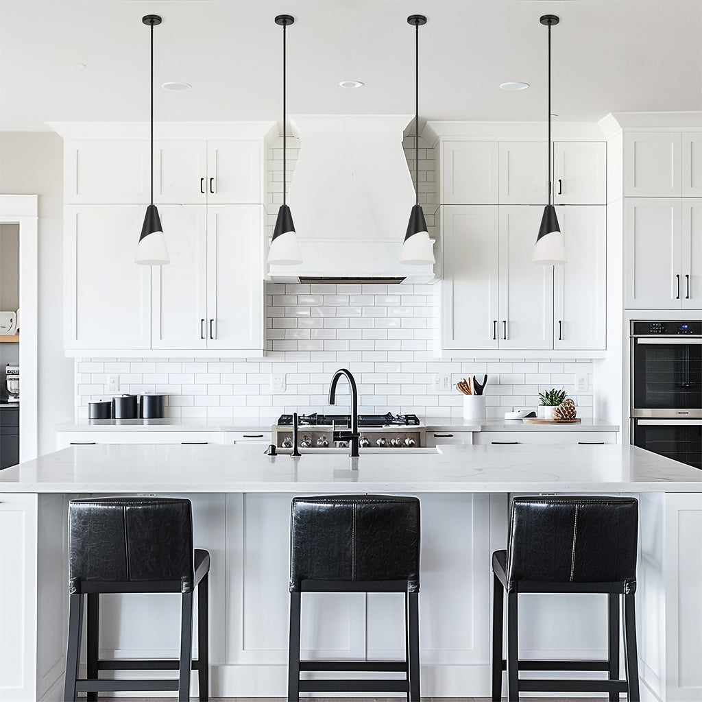 ##Antique Hardware## Brian Patrick Flynn Tori 1 Light Matte Black Pendant