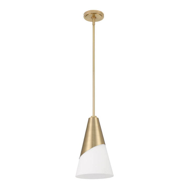 ##Antique Hardware## Brian Patrick Flynn Tori 1 Light Vibrant Gold Pendant