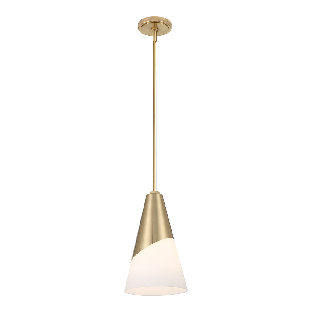 ##Antique Hardware## Brian Patrick Flynn Tori 1 Light Vibrant Gold Pendant
