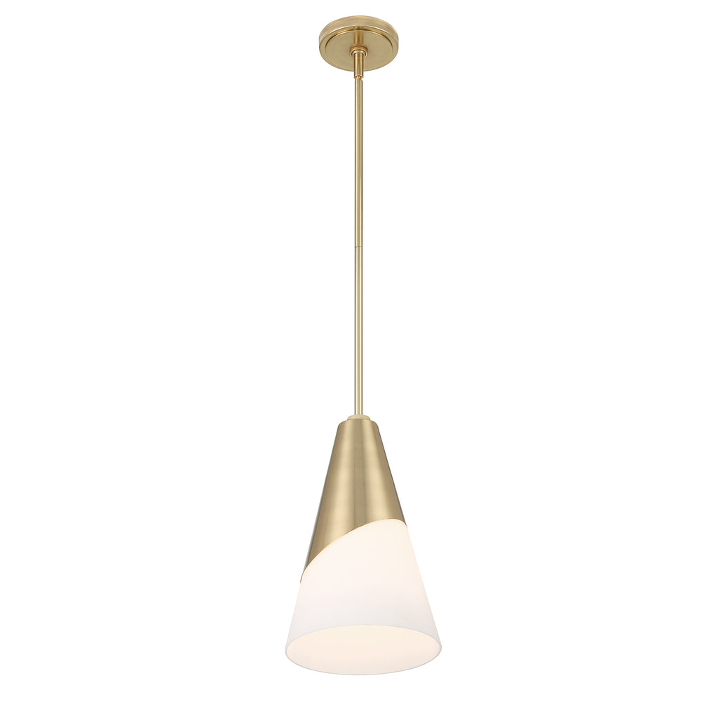 ##Antique Hardware## Brian Patrick Flynn Tori 1 Light Vibrant Gold Pendant
