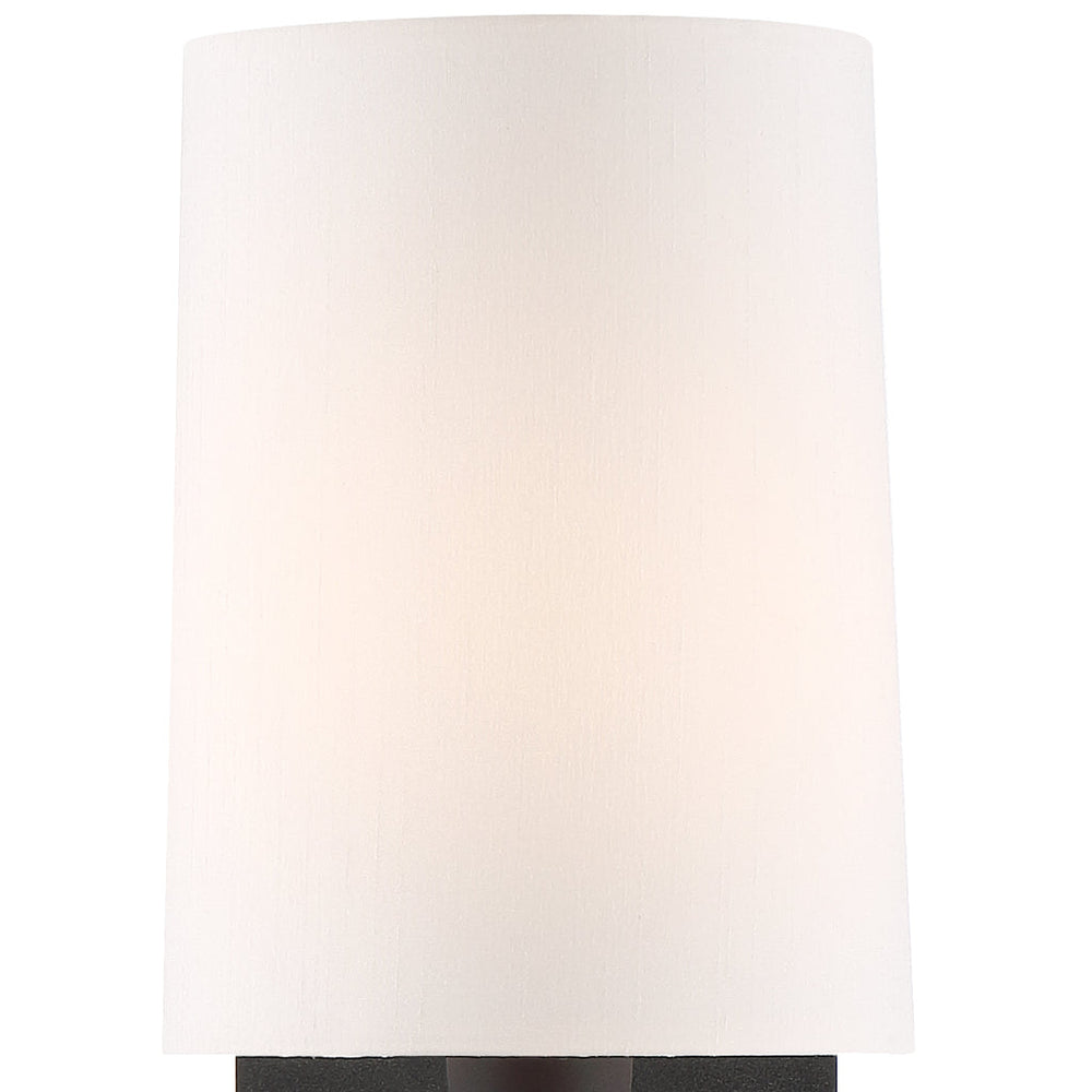 ##Antique Hardware## Trenton 1 Light Black Forged Sconce