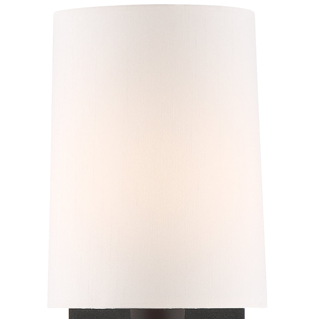 ##Antique Hardware## Trenton 1 Light Black Forged Sconce