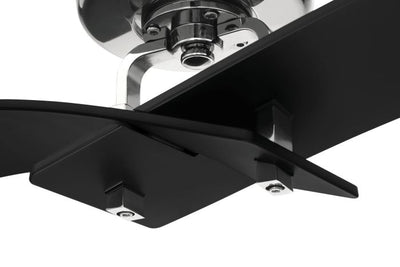 Antique Hardware 52" Tern in Flat Black/Polished Nickel w/ Flat Black Blades Ceiling Fan