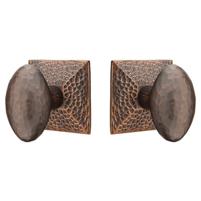 Antique Hardware Hammered Egg Knob With Hammered Rosette (Several Finish Options) EMTEK DOOR KNOB