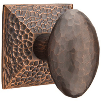 Antique Hardware Hammered Egg Knob With Hammered Rosette (Several Finish Options) EMTEK DOOR KNOB