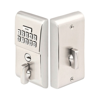 Antique Hardware Emtek Single Cylinder Solid Brass Electronic Deadbolt DEADBOLT