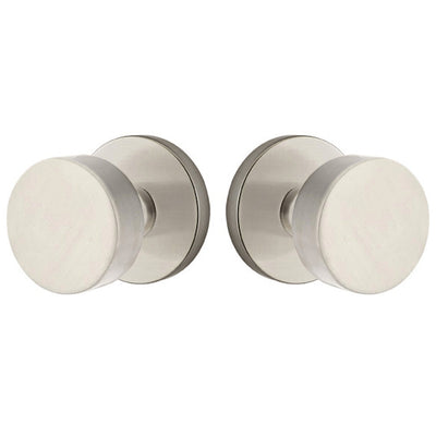 ##Antique Hardware## Solid Brass Round Door Knob Set With Disk Rosette (Several Finish Options)