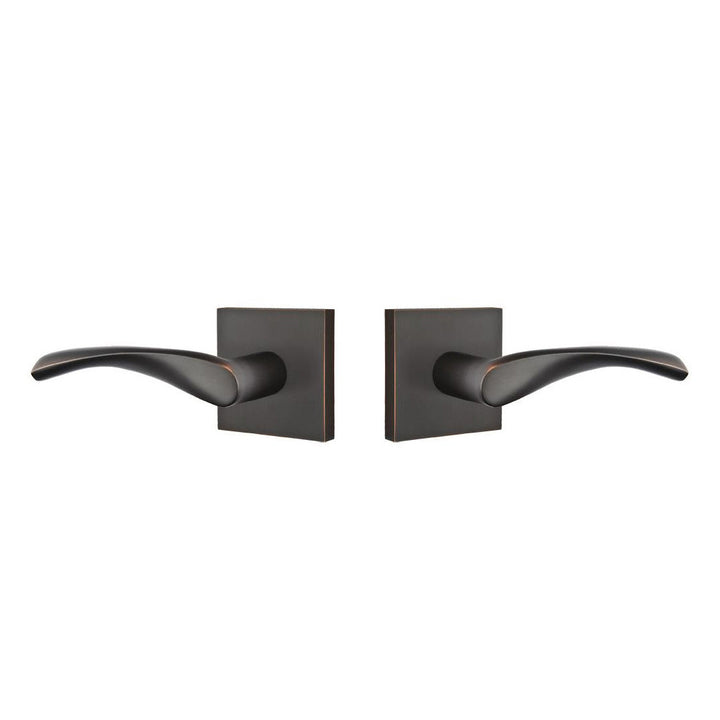 ##Antique Hardware## Emtek Solid Brass Mercury Lever With Square Rosette (Several Finish Options)