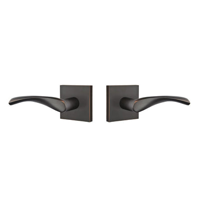 Antique Hardware Emtek Solid Brass Mercury Lever With Square Rosette (Several Finish Options) EMTEK LEVER DOOR KNOB
