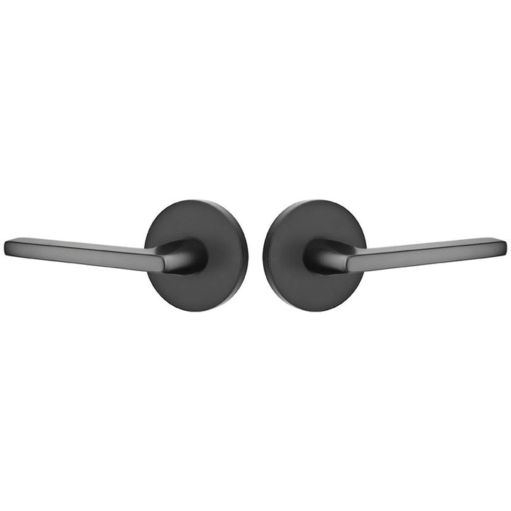 Antique Hardware Emtek Solid Brass Helios Lever With Disk Rosette (Several Finish Options) EMTEK LEVER DOOR KNOB