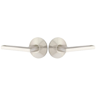 Antique Hardware Emtek Solid Brass Helios Lever With Modern Rosette (Several Finish Options) EMTEK LEVER DOOR KNOB