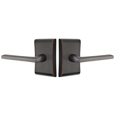 Antique Hardware Emtek Solid Brass Helios Lever With Neos Rosette (Several Finish Options) EMTEK LEVER DOOR KNOB