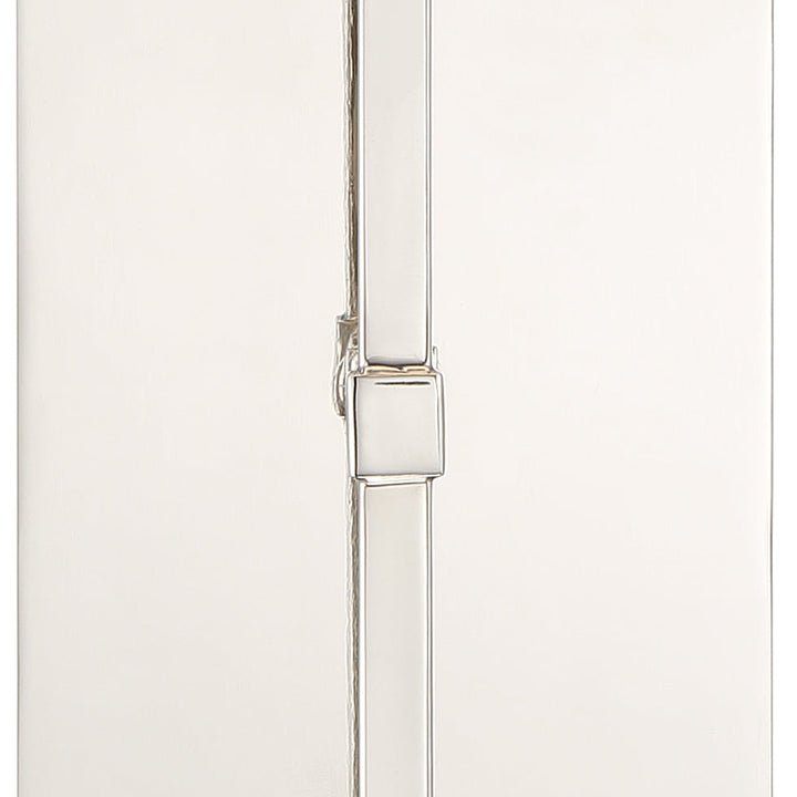 ##Antique Hardware## Veronica 1 Light Polished Nickel Sconce