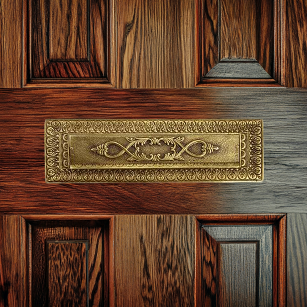 ##Antique Hardware## Victorian Style Mail Slot (Several Finishes Available)