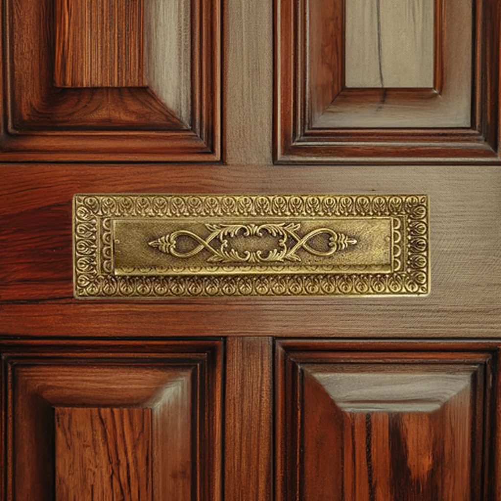 ##Antique Hardware## Victorian Style Mail Slot (Several Finishes Available)