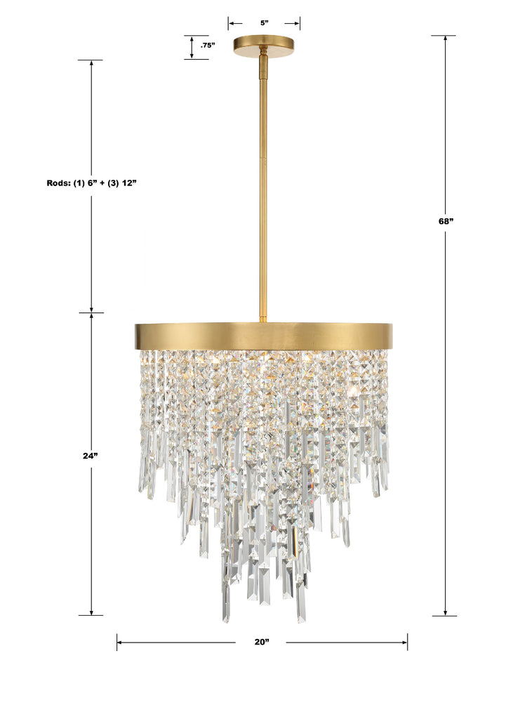 ##Antique Hardware## Winfield 5 Light Antique Gold Chandelier
