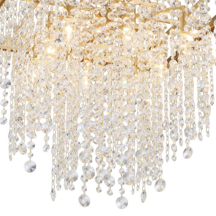 ##Antique Hardware## Winham 8 Light Antique Gold Chandelier