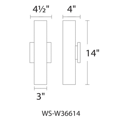 ##Antique Hardware## Caliber LED Indoor and Outdoor Wall Light