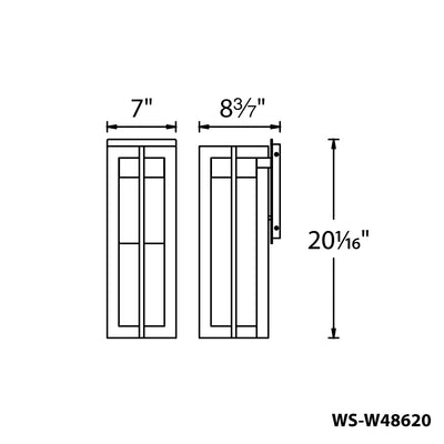 ##Antique Hardware## Chamber LED Indoor and Outdoor Wall Light