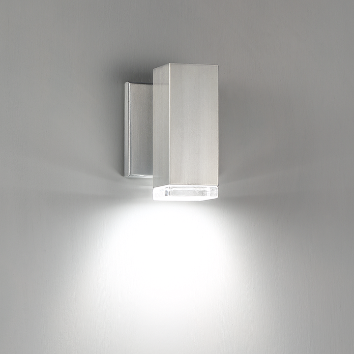 ##Antique Hardware## Block LED Indoor and Outdoor Wall Light