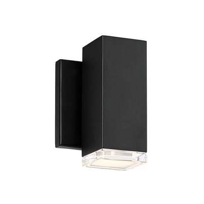 ##Antique Hardware## Block LED Indoor and Outdoor Wall Light
