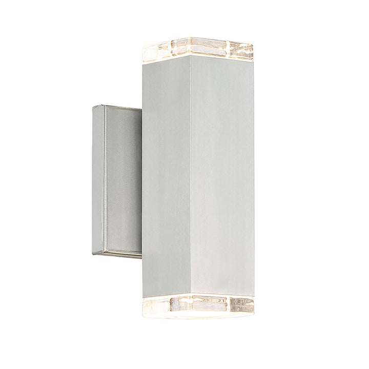 ##Antique Hardware## Block LED Indoor and Outdoor Wall Light