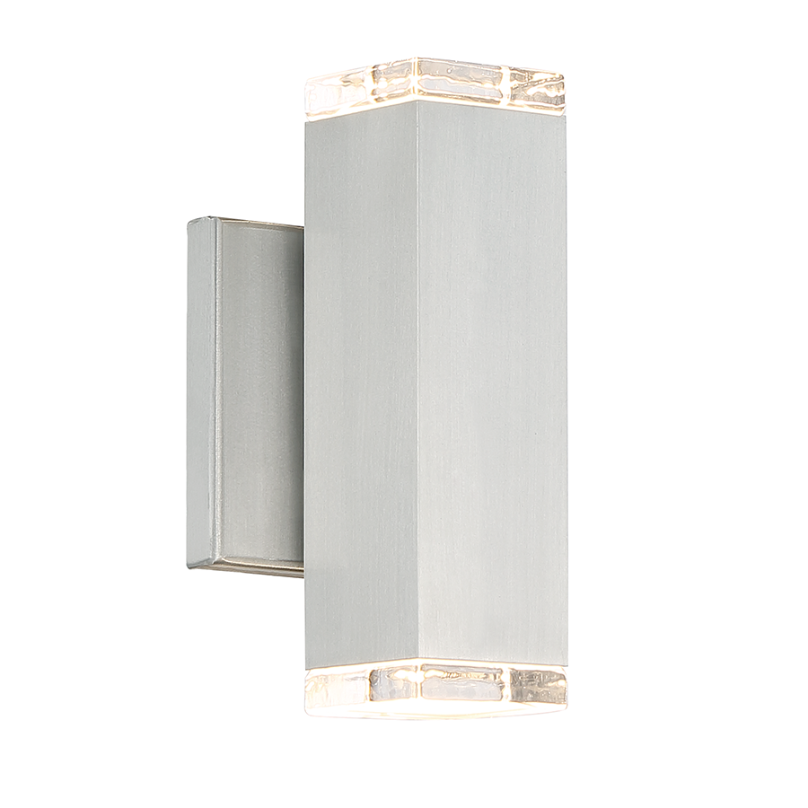 ##Antique Hardware## Block LED Indoor and Outdoor Wall Light