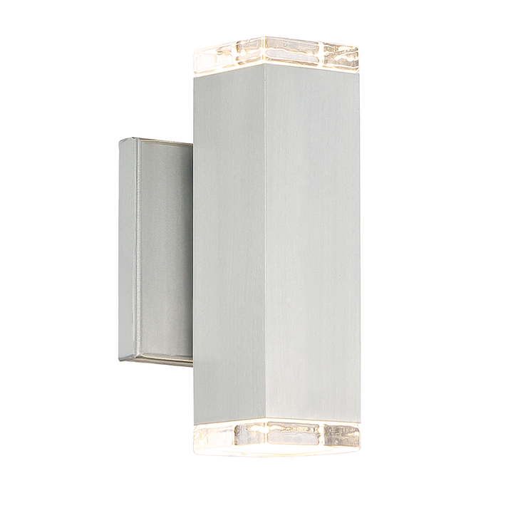 ##Antique Hardware## Block LED Indoor and Outdoor Wall Light