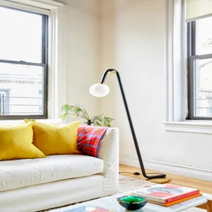 ##Antique Hardware## Whit Floor Lamp