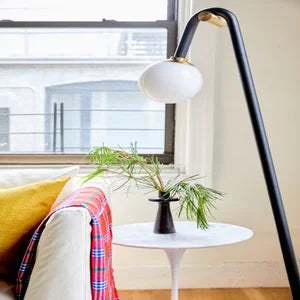 ##Antique Hardware## Whit Floor Lamp