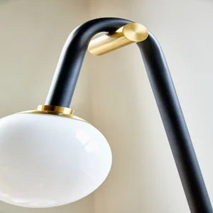 ##Antique Hardware## Whit Floor Lamp