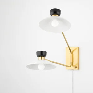 ##Antique Hardware## Whitley Plug-In Sconce