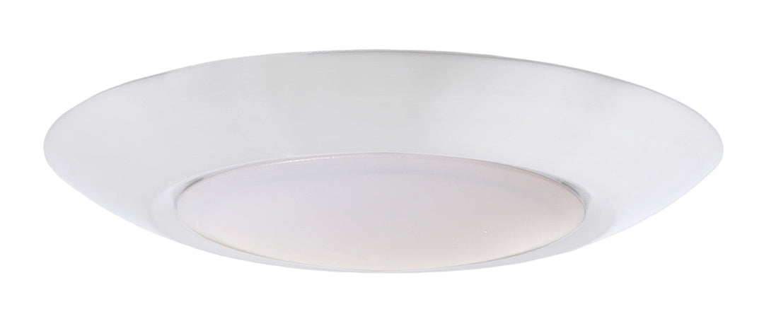 ##Antique Hardware## Slim Line 1 Light 4" LED Flushmount in White (6" Overall Diameter)