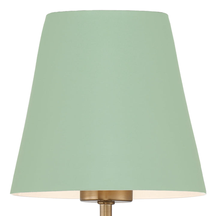 ##Antique Hardware## Xavier 1 Light Vibrant Gold + Green Sconce