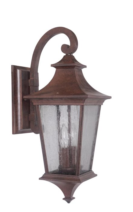 Antique Hardware Argent II 2 Light Medium Outdoor Wall Lantern in Aged Bronze Exterior