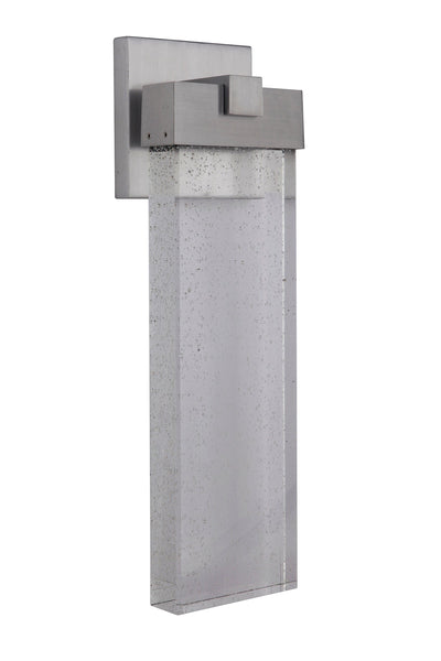 Antique Hardware Aria 1 Light Medium LED Outdoor Wall Lantern in Satin Aluminum Exterior