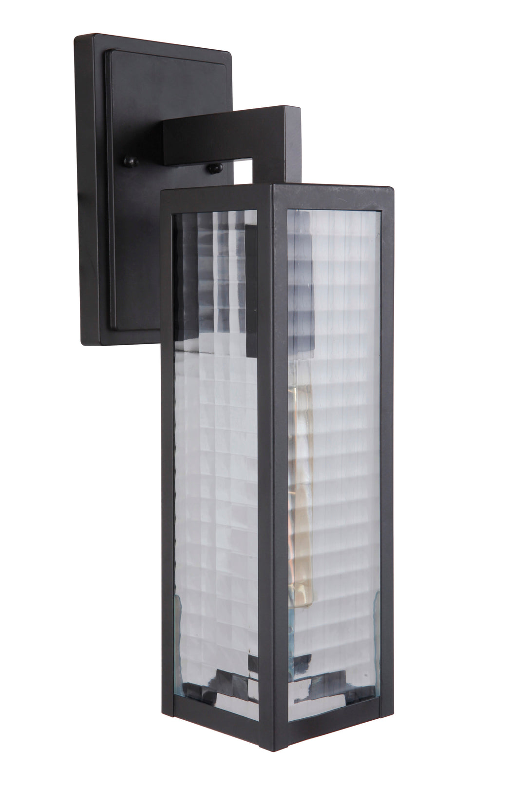 ##Antique Hardware## Deka 1 Light Medium Outdoor Wall Lantern in Midnight