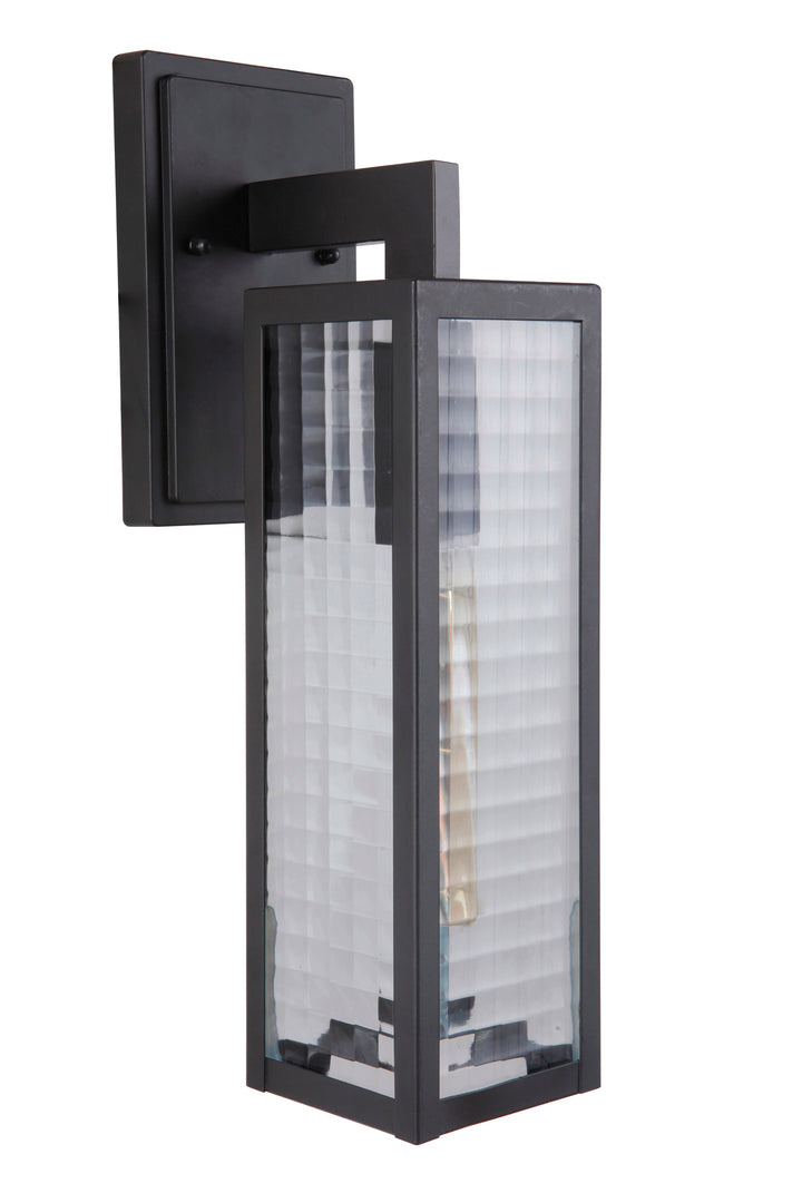 ##Antique Hardware## Deka 1 Light Medium Outdoor Wall Lantern in Midnight