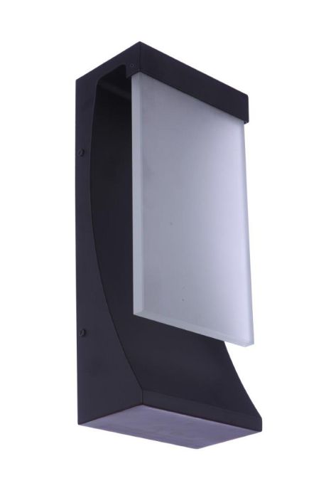 ##Antique Hardware## Vault 1 Light 15" LED Outdoor Wall Lantern in Midnight