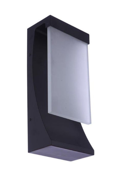 ##Antique Hardware## Vault 1 Light 15" LED Outdoor Wall Lantern in Midnight