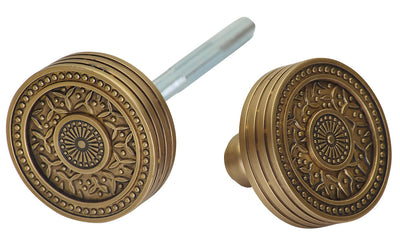 ##Antique Hardware## Open Box Sale Item 2 1/4 Inch Rice Pattern Spare Knob Set (Antique Brass Finish)