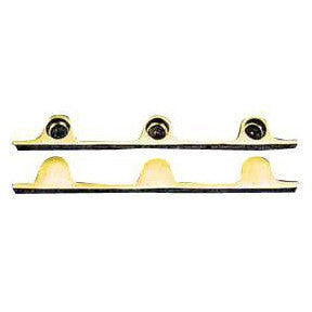 ##Antique Hardware## Pair Solid Brass Security Triple Push Bar Bracket Ends