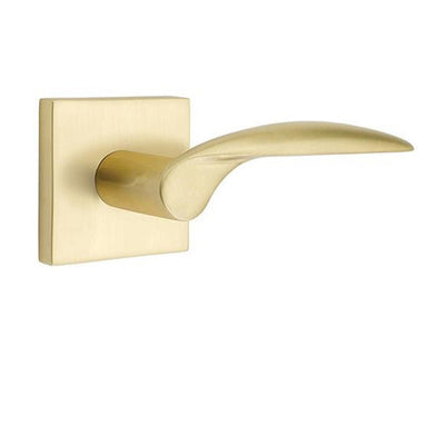 Antique Hardware Emtek Solid Brass Mercury Lever With Square Rosette (Several Finish Options) EMTEK LEVER DOOR KNOB