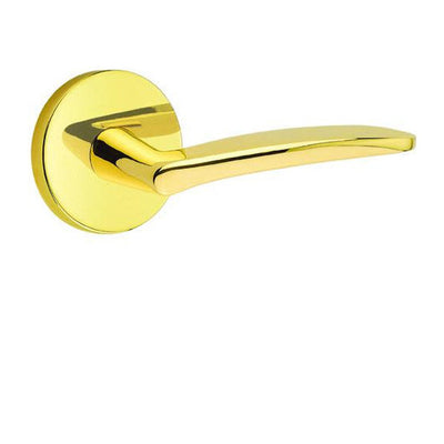 Antique Hardware Emtek Solid Brass Poseidon Lever With Disk Rosette (Several Finish Options) EMTEK LEVER DOOR KNOB