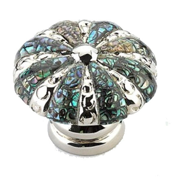 Antique Hardware 1 3/8 Inch Symphony Inlays Imperial Shell Round Cabinet & Furniture Knob CABINET KNOB