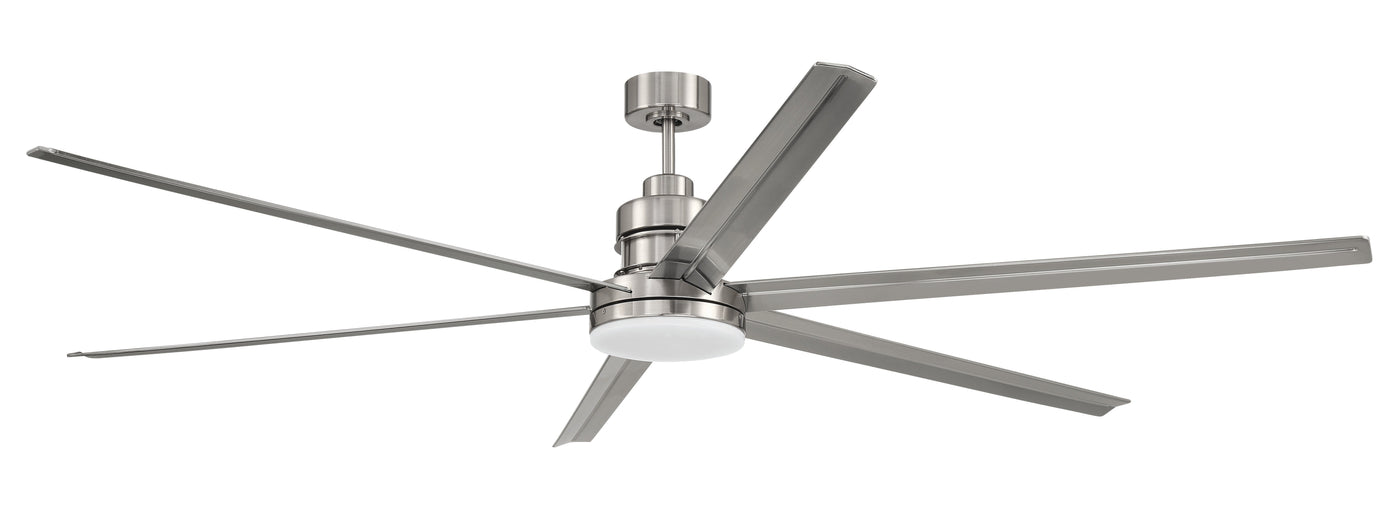 Antique Hardware 80" Mondo in Brushed Polished Nickel w/ Brushed Nickel Blades Accessory
