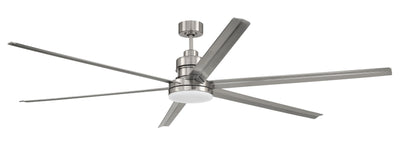 Antique Hardware 80" Mondo in Brushed Polished Nickel w/ Brushed Nickel Blades Accessory
