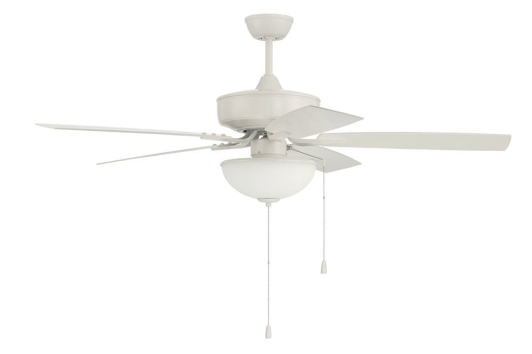 ##Antique Hardware## 52" Outdoor Pro Plus 211 in White w/ Matte White Blades